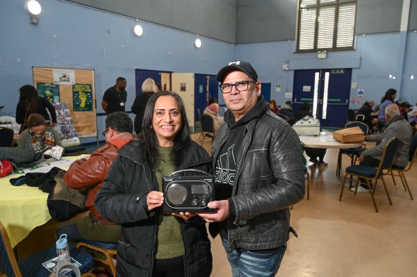 Local residents get their radio repaired at the Repair Café